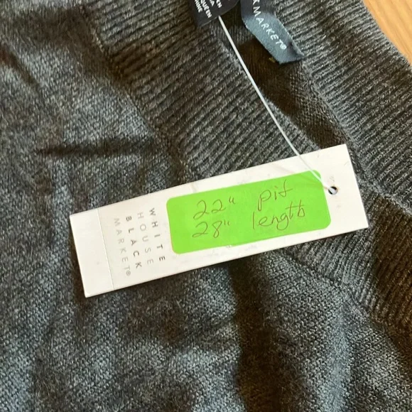 White House Black Market Women’s Heather Gray Sweater, Size M - Picture 2 of 5